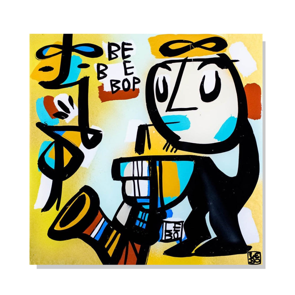 Be Bop, Be Free, Be Here - Signature Series - Lebo Steel Mineral Print